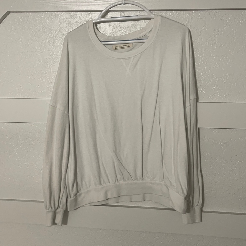 free people long sleeve white